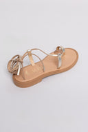 Σανδάλια lace up δερμάτινα Iris sandals - Χρυσό - thefashionproject.gr - IRIS