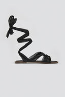 Σανδάλια lace up με κόμπο Corina - Μαύρο - thefashionproject.gr - CORINA