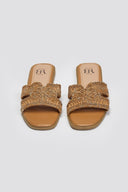 Σανδάλια με ανάγλυφο σχέδιο ERYNN - Κάμελ - thefashionproject.gr - ERYNN