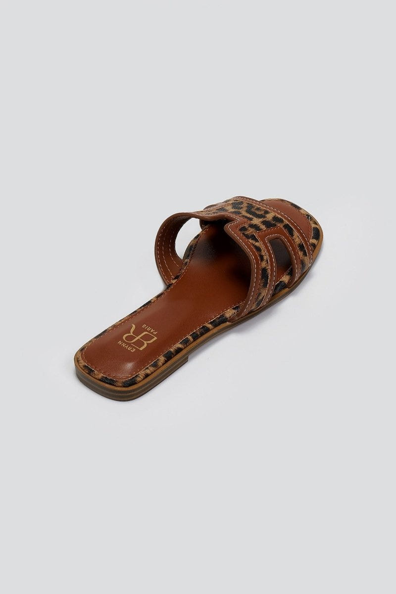 Σανδάλια με ανοίγματα στη φάσα ERYNN - Leopard - thefashionproject.gr - ERYNN