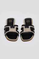 Σανδάλια με ανοίγματα στη φάσα ERYNN - Μαύρο - thefashionproject.gr - ERYNN