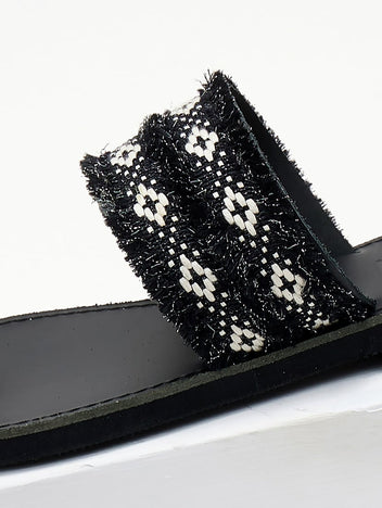 Σανδάλια με boho φάσα Estil - Μαύρο - thefashionproject.gr - Estil
