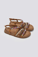 Σανδάλια με boho λουράκια ERYNN - Κάμελ - thefashionproject.gr - ERYNN