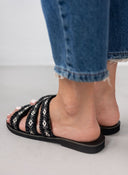 Σανδάλια με boho λουράκια Estil - Μαύρο - thefashionproject.gr - Estil