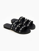 Σανδάλια με boho λουράκια Estil - Μαύρο - thefashionproject.gr - Estil