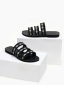 Σανδάλια με boho λουράκια Estil - Μαύρο - thefashionproject.gr - Estil