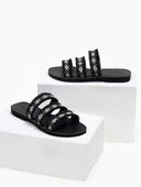 Σανδάλια με boho λουράκια Estil - Μαύρο - thefashionproject.gr - Estil
