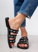 Σανδάλια με boho λουράκια Estil - Μαύρο - thefashionproject.gr - Estil