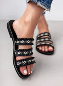 Σανδάλια με boho λουράκια Estil - Μαύρο - thefashionproject.gr - Estil