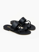 Σανδάλια με crossover λουράκι με στρας Estil