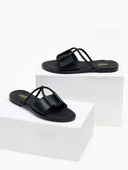 Σανδάλια με crossover στρας Estil - Μαύρο - thefashionproject.gr - Estil