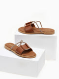 Σανδάλια με crossover στρας Estil - Ταμπά - thefashionproject.gr - Estil