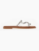 Σανδάλια με διαφάνεια και πέτρες Estil - Λευκό - thefashionproject.gr - Estil