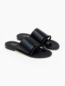 Σανδάλια με φαρδιά φάσα και στρας Estil - Μαύρο - thefashionproject.gr - Estil