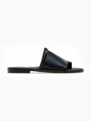 Σανδάλια με φαρδιά φάσα και στρας Estil - Μαύρο - thefashionproject.gr - Estil