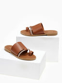 Σανδάλια με φαρδιά φάσα και στρας Estil - Ταμπά - thefashionproject.gr - Estil