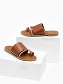 Σανδάλια με φαρδιά φάσα και στρας Estil - Ταμπά - thefashionproject.gr - Estil