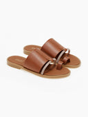 Σανδάλια με φαρδιά φάσα και στρας Estil - Ταμπά - thefashionproject.gr - Estil