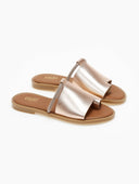 Σανδάλια με φαρδιά φάσα και στρας Estil - Χαλκός - thefashionproject.gr - Estil