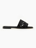 Σανδάλια με φαρδιά σχοίνινη φάσα Estil - Μαύρο - thefashionproject.gr - Estil