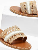 Σανδάλια με φάσα από ψάθα ERYNN - Φυσικό - thefashionproject.gr - ERYNN