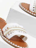 Σανδάλια με φάσα από ψάθα ERYNN - Λευκό - thefashionproject.gr - ERYNN