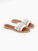 Σανδάλια με φάσα από ψάθα ERYNN - Λευκό - thefashionproject.gr - ERYNN