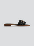Σανδάλια με φάσα από ψάθα ERYNN - Μαύρο - thefashionproject.gr - ERYNN