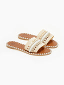 Σανδάλια με φάσα από ψάθα ERYNN - Μπεζ - thefashionproject.gr - ERYNN