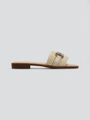 Σανδάλια με φάσα από ψάθα ERYNN - Μπεζ - thefashionproject.gr - ERYNN