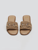 Σανδάλια με φάσα από ψάθα ERYNN - Τάουπε - thefashionproject.gr - ERYNN