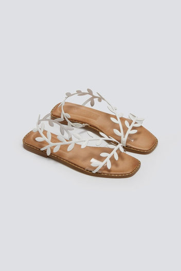 Σανδάλια με φύλλα Iris Sandals - Λευκό - thefashionproject.gr - IRIS