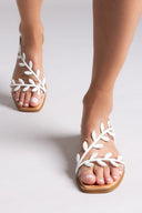 Σανδάλια με φύλλα Iris Sandals - Λευκό - thefashionproject.gr - IRIS