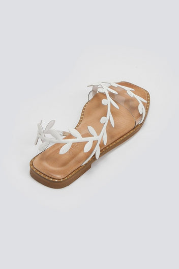 Σανδάλια με φύλλα Iris Sandals - Λευκό - thefashionproject.gr - IRIS