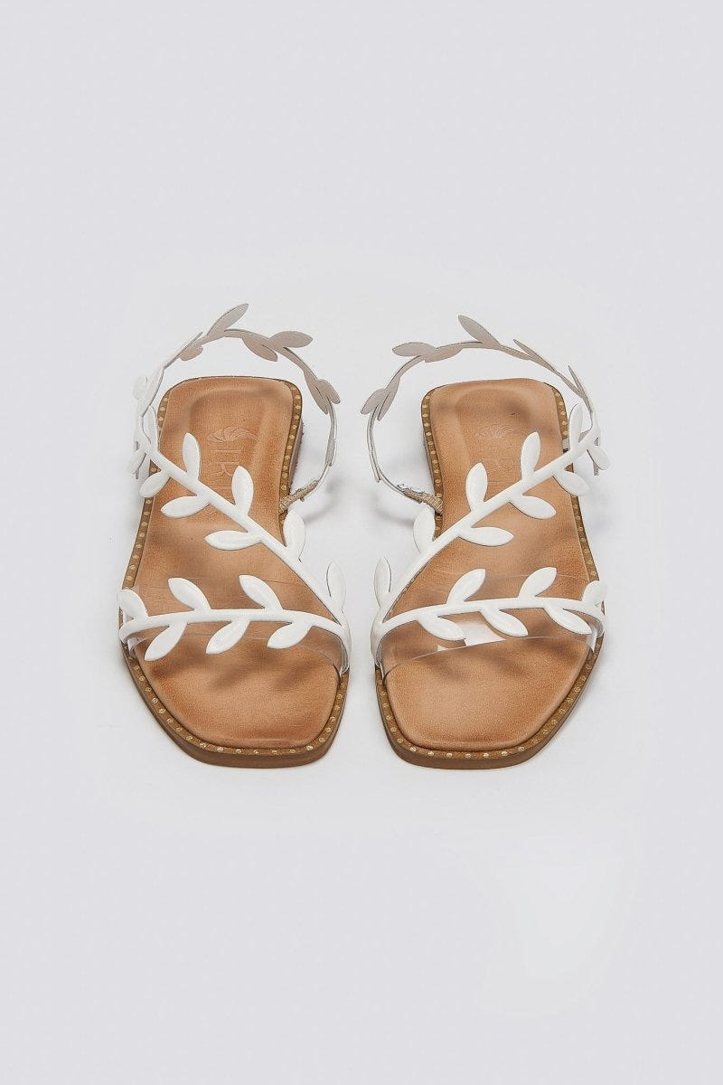 Σανδάλια με φύλλα Iris Sandals - Λευκό - thefashionproject.gr - IRIS