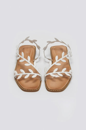 Σανδάλια με φύλλα Iris Sandals - Λευκό - thefashionproject.gr - IRIS