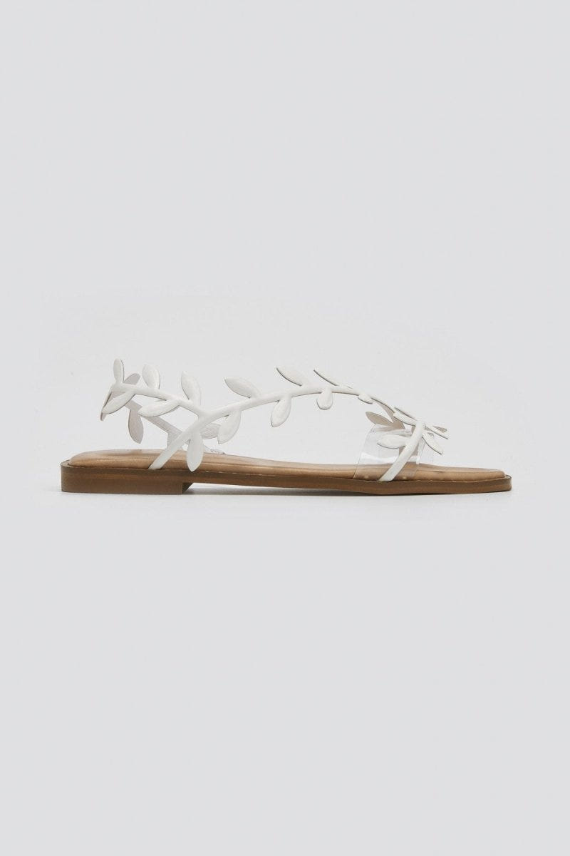 Σανδάλια με φύλλα Iris Sandals - Λευκό - thefashionproject.gr - IRIS
