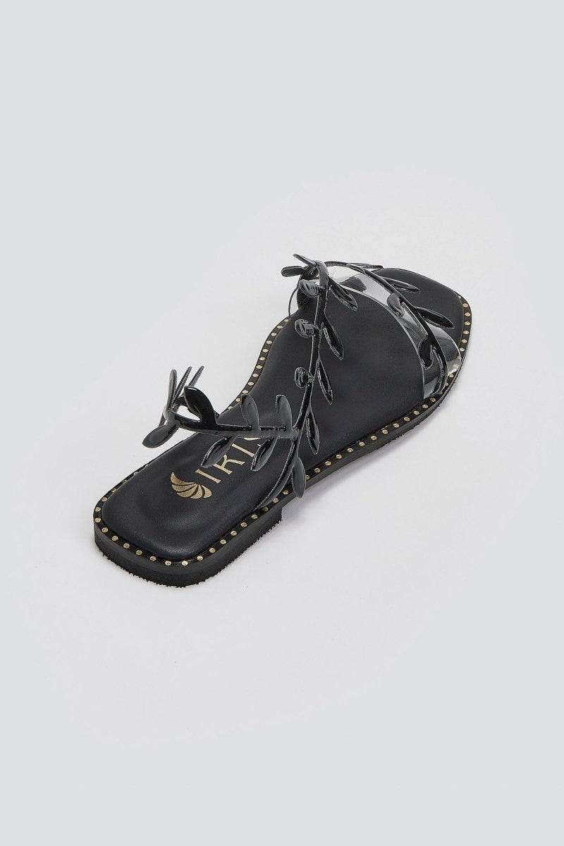 Σανδάλια με φύλλα Iris Sandals - Μαύρο - thefashionproject.gr - IRIS