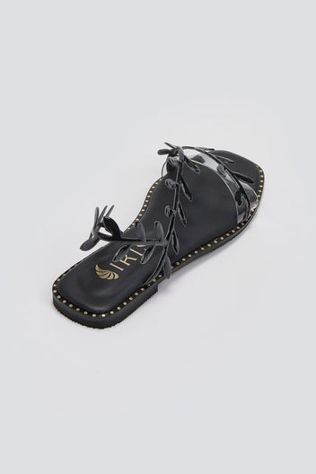 Σανδάλια με φύλλα Iris Sandals - Μαύρο - thefashionproject.gr - IRIS