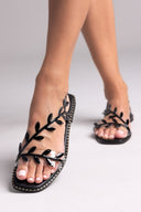 Σανδάλια με φύλλα Iris Sandals - Μαύρο - thefashionproject.gr - IRIS