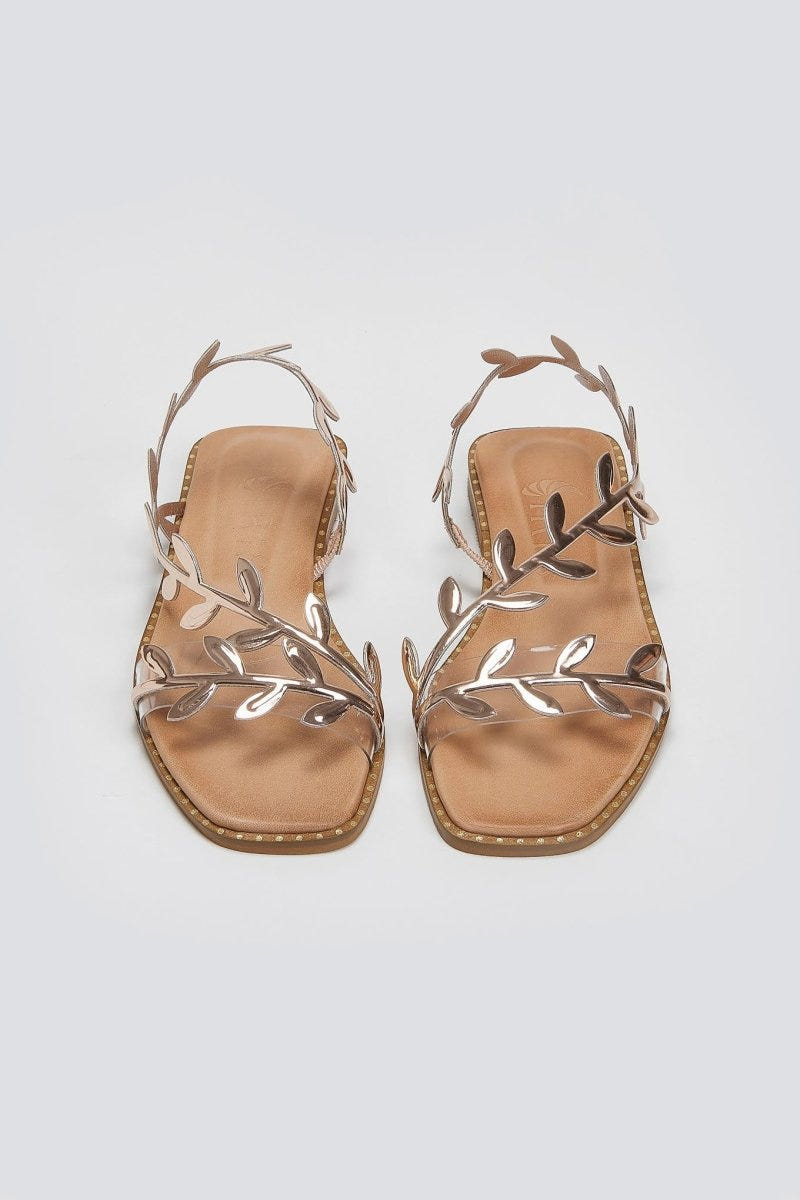 Σανδάλια με φύλλα Iris Sandals - Χαλκός - thefashionproject.gr - IRIS