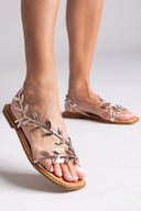 Σανδάλια με φύλλα Iris Sandals - Χαλκός - thefashionproject.gr - IRIS