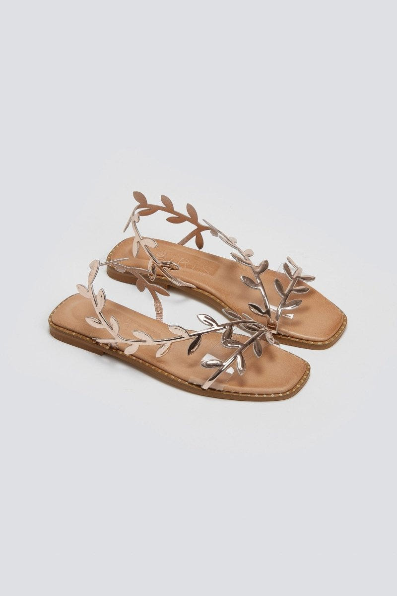 Σανδάλια με φύλλα Iris Sandals - Χαλκός - thefashionproject.gr - IRIS