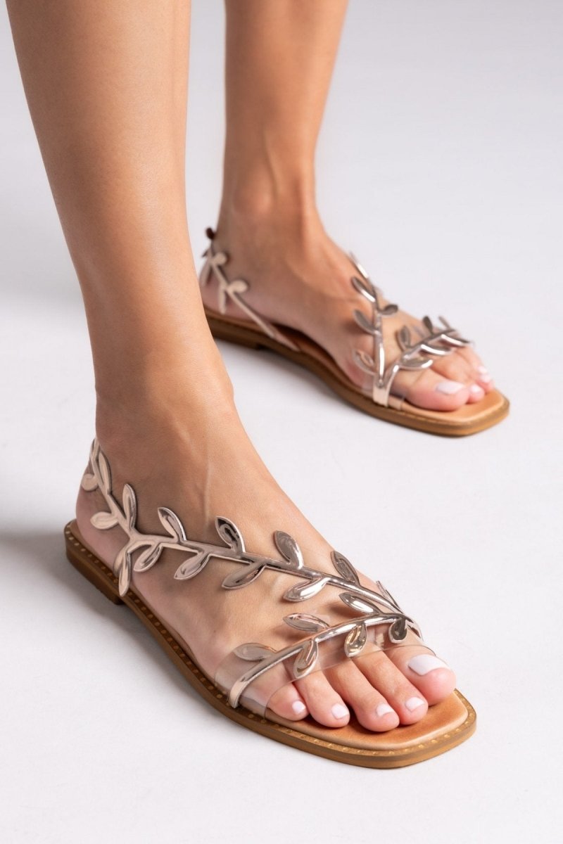 Σανδάλια με φύλλα Iris Sandals - Χαλκός - thefashionproject.gr - IRIS