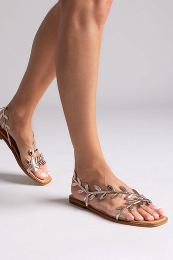 Σανδάλια με φύλλα Iris Sandals - Χαλκός - thefashionproject.gr - IRIS