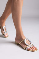 Σανδάλια με γεωμετρικά σχήματα Iris sandals - Χρυσό - thefashionproject.gr - IRIS