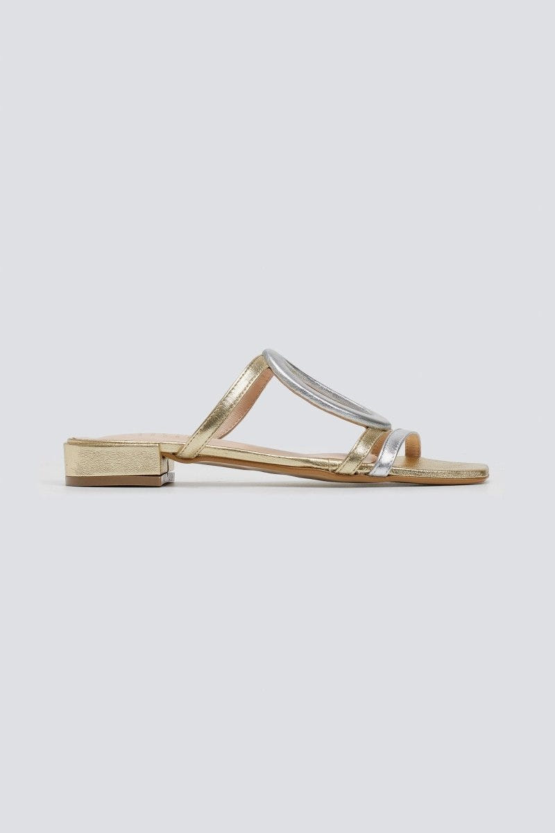 Σανδάλια με γεωμετρικά σχήματα Iris sandals - Χρυσό - thefashionproject.gr - IRIS
