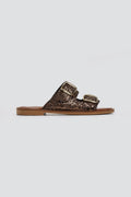 Σανδάλια με γκλίτερ και τοκάδες Estil - Μπρονζέ - thefashionproject.gr - Estil