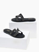 Σανδάλια με ιδιαίτερη φάσα με στρας Estil