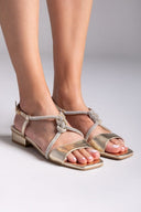 Σανδάλια με κόμπο και στρας MARIAMARE - Χρυσό - thefashionproject.gr - MARIAMARE